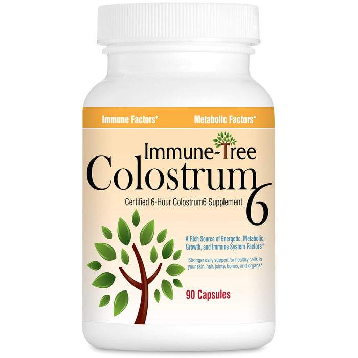 Immune-Tree Colostrum6, Certified 6-Hour Colostrum, 90 Capsules