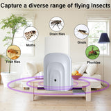 LFSYS UV Light Fly Trap - Indoor Fruit Fly Traps for Indoors - Plug-in Bug Light Trap for Houseflies, Gnats - Odorless, Mess-Free Fly Trap Indoor (1 Device +15 Glue Boards)