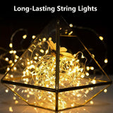 8-Pack Fairy Lights Battery Operated with Timer, Waterproof 16FT 50 LED String Lights Outdoor Indoor, Twinkle Lights for Bedroom Home DIY Classroom Birthday Christmas Parties Centerpiece (Warm White)