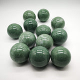 BCQLI 2" Greenish Stone Baoding Balls,Hand Exercise Tool