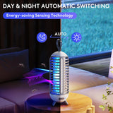 METERO Bug Zapper, Mosquito Zapper Led Light 2 in 1 for Outdoor and Indoor, Wireless Electric Bug Zappers Battery Powered Rechargeable, Insect Fly Traps Fly Zapper for Home Backyard Camping Patio