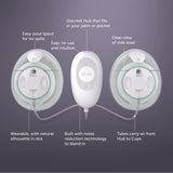 Elvie Stride Hospital-Grade App-Controlled Breast Pump | Hands-Free Wearable Ultra-Quiet Electric Breast Pump with 2-Modes 10-Settings & 5oz Capacity per Cup (Stride Pump)