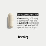 Toniiq 22mg Ultra Concentrated Spermidine Supplement -Spermidine Supplements for Men and Women - Rice Germ Extract and Trihydrochloride Complex Blend - 60 Vegetarian Capsules - 30 Servings