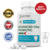 Justified Laboratories (3 Pack) Best Breath Max 40 Billion CFU Probiotic Oral Support 180 Capsules