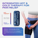Always Ready Hip Brace for Sciatica Pain Relief with Hot & Cold Gel Pack, SI Belt/Sacroiliac Adjustable Compression Wrap for Groin, Thigh, Leg & Hamstring, Men & Women (M-XXL)