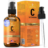 Vitamin C Serum for Face with Hyaluronic Acid Vitamin E Best Skin Anti-Aging