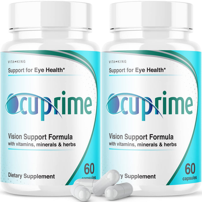 (2 Pack) Ocuprime for Eyes Supplement Vision Support Ocuprime Eye Care (120 Capsules)