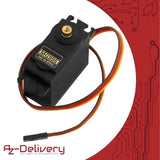 AZDelivery MG995 Micro Digital Servo Motor for RC robot Helicopter Aircraft compatible with Arduino Including E-Book!