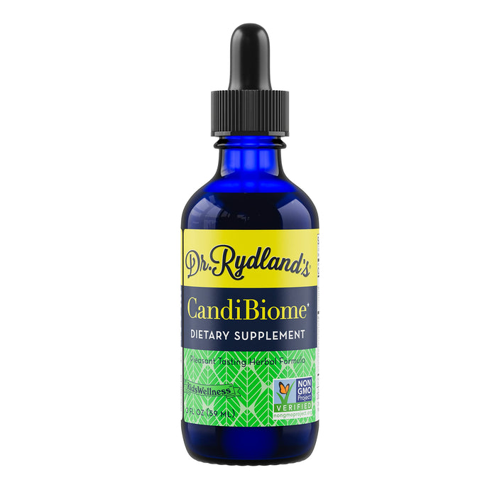 Dr. Rydland's Herbal Supplement | Created by KidsWellness |CandiBiome | Restores Intestinal Balance Related to Digestive, Skin, Immune Disorders | 2 Ounce Bottle