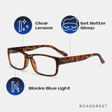 Readerest Blue Light Blocking Reading Glasses, UV Protection, (1.75) Reading Glasses