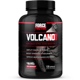 Force Factor Volcano Pre-Workout – Energy & Performance Supplement with Creatine & L-Citrulline – 120 Capsules