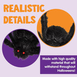 JOYIN 2 Pack 5 Ft. Halloween Outdoor Decorations Black Scary Giant Fake Hairy Spider Props for Yard Party Decor