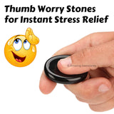 Pack of 11 Worry Stones Bulk Set - Premium Wholesale Bulk Crystals Healing Stones for Anxiety, Stress, Calm Stripe Meditation