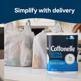 Cottonelle Ultra Clean Toilet Paper with Active CleaningRipples Texture, 24 Family Mega Rolls (24 Family Mega Rolls = 132 Regular Rolls) (4 Packs of 6), 353 Sheets Per Roll, Packaging May Vary