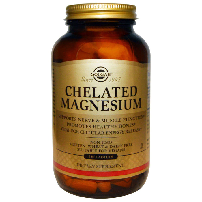 Solgar Chelated Magnesium, 250 Tablets