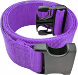 LAMBOX Walking Transfer Gait Belt and Standing Aids with Quick Release Buckle for Seniors, Elderly, Caregiver, Nurse, Therapist (Purple 60")