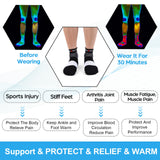 NEENCA Medical Compression Socks for Women & Men Circulation—2 Pairs, Ankle Compression Stockings for Pain Relief, Plantar Fasciitis, Swelling, Running, Nurses, Travel, Pregnancy, Flying. 20-30 mmHg