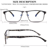 Lcbestbro 3 Pack Business Blue light Blocking Reading Glasses for Men, 1.25 Metal Readers