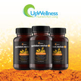 UpWellness Golden Revive + Joint Support with Quercetin, Magnesium, and Turmeric - 3 Pack - 6 Active Ingredients for Joint and Muscle Care - Physician Formulated