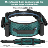 HOOMTREE Gait Belt Transfer Belts for Seniors Transfer Belt with One-Click Buckle,Medical Nursing Gait Belts with Padding Handle for Elderly,Patient,Pediatric,Handicap,Physical Therapy (Green)