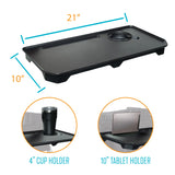 Stander Walker Tray Table, Mobility Walker Tray Accessory for Walkers and Rollators with Cup Holder, Tool-Free Assembly, Multipurpose Tray for Eating, Crafts, Laptop