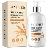 Svvimer Hair Growth Shampoo Biotin: Rice Water for Hair Growth - Natural Thickening Shampoo with Rosemary for Hair Loss and Thinning Hair - For All Hair Types 10 Fl Oz