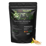 Go Nutra Siberian Ginseng Powder 4:1 Extract 4X Times Stronger Non-GMO 1lb (16 oz) Eleuthero Root