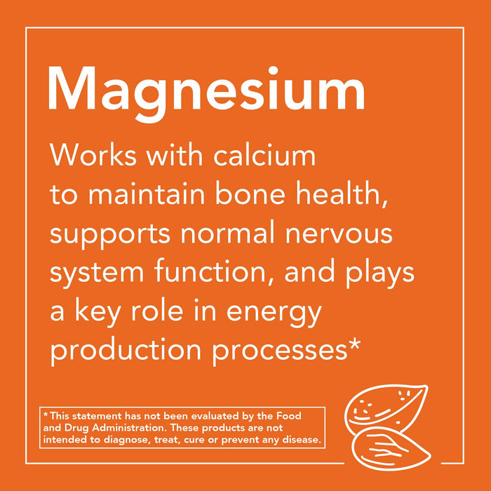 NOW Supplements, Magnesium 400 mg, Enzyme Function*, Nervous System Support*, 180 Veg Capsules