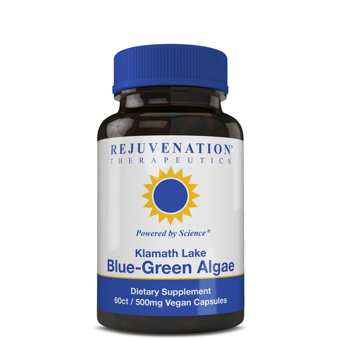 Rejuvenation Therapeutics Klamath Blue-Green Algae | More Powerful Than Spirulina Or Chlorella | Grown from The Clean Pure Source of Klamath Lake (60 Vegan Capsules)