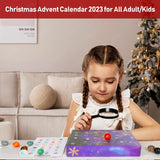 JELMOK Advent Calendar 2024, 24 Days Natural Healing Crystal Gemstones Minerals & Fossils Advent Calendar Crystals Christmas Calendar Enthusiasts Rocks Collection for Xmas Girls Boys Kids Men Women (Purple)