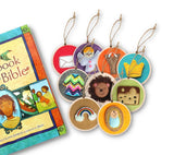 Wood Children's Jesse Tree Advent Ornaments ~ The Jesus Storybook Bible (Book not Included)