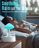 Rain Cloud Humidifier with Remote, Rain Cloud Diffuser, Cloud Humidifier Rain Drop, Mushroom Diffuser, Mushroom Humidifier Waterfall Lamp, Rain Sounds for Sleeping