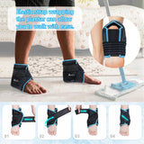 Atsuwell Ankle Ice Pack Wrap 2 Packs, Reusable Gel Ice Pack for Foot Ankle Heel, Cold Compress Therapy for Pain Relief, Injuries, Achilles Tendonitis, Swelling, Sprained Ankles and Heels
