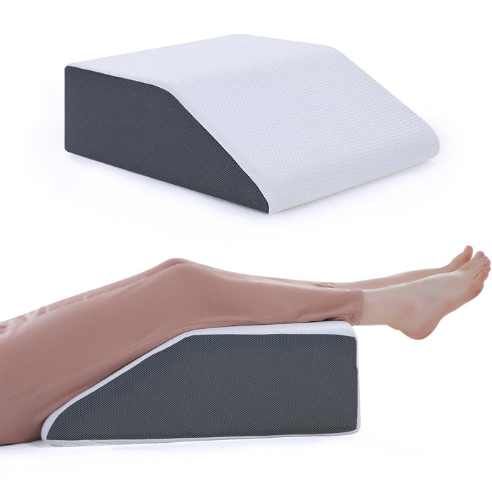 Touchutopia Leg Elevated Pillow, High-Density Leg Pillow Rest Elevating Foam Wedge, Supportive Foam Leg Wedge Pillow - Relieves and Recovers Foot and Ankle Injury, Leg Pain, Improves Blood Circulation