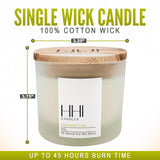 All-Natural Scented Soy Candle | Coconut Lime | A Blend of Coconut, Lime, and Suger | Large Eight Ounce Single Wick Candle | Long Burn time | Includes Bamboo Lid and Gift Box | HHI Candles