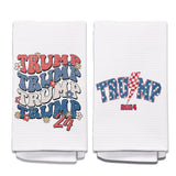 Yomisex Donald Trump Towel, Groovy Retro Trump Patriotic Kitchen Towels, Trump Hand Towels for Bathroom, Trump Dish Towels for Kitchen, Trump MAGA Merchandise, Trump Supporter Gifts, 16x24 Inches