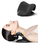 BETOVIN Neck Stretcher for Neck Relief - Neck and Shoulder Relaxer Cervical Spine Traction Device to Relieve Neck and Shoulder Fatigue and Pain, Chiropractic Pillow Relief TMJ Muscle Pain (Black)