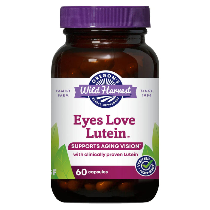 Oregon's Wild Harvest Eyes Love Lutein™ Capsules, Non-GMO Organic Herbal Supplements, 60 Count