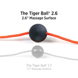 Tiger Tail Tiger Ball 2.6 Foam Roller Ball + 47” Corded Rope – Deep Tissue Massage Ball: Feet, Legs, Neck, Back – Trigger Point Massage Therapy – Relieve Muscle Soreness – Muscle Recovery