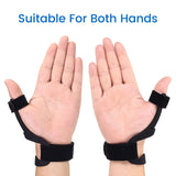 Velpeau Silicone Thumb Support Brace -Waterproof Semi-rigid Stabilizer Splint for Tendonitis, De Quervains,Arthritis,Trigger Finger,Fits both hands(M)