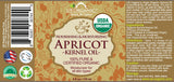 US Organic Apricot Kernel Oil, USDA Certified Organic,100% Pure & Natural, Cold Pressed Virgin, Unrefined in Amber Glass Bottle w/Glass Eyedropper for Easy Application (4 oz (Large))