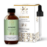 AVD Organics Jasmine Essential Oil for Diffuser - 100% Pure & Natural Jasmine Oil | for Skin, Hair, Aromatherapy, Home Fragrance -, 3.38 fl. Oz