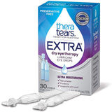 TheraTears Dry Eye Drops Bundle with Liquid Gel Nighttime 30 Vials & Extra Dry Eye Therapy Lubricant 30ct