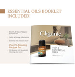 Cliganic Organic Aromatherapy Essential Oils Gift Set (Top 8), 100% Pure - Peppermint, Lavender, Eucalyptus, Tea Tree, Lemongrass, Rosemary, Frankincense & Orange