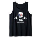 Donald Trump 45 47 Fist Pump Middle Finger You Missed 2024 Tank Top