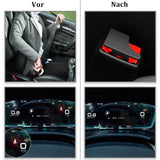 2 Stück Auto Gurtschloss, Unsichtbar Sicherheitsgurt Clips, Auto Sicherheitsgurtschnalle Clip für die meisten Autos und LKWs Autoteile, Schwarz