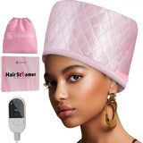 SISWOW Heat Cap for Deep Conditioning w/10-level Heats Up Quickly, Hair Steamer for Deep Conditioning - Thermal Steam Cap for Natural Black Hair, Great for Deep Conditioner