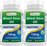 Best Naturals Wheat Germ Oil 1130 mg 120 Softgels (Pack of 2)