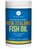 Antler Farms - 100% Pure Wild Caught New Zealand Fish Oil from Deep Ocean, Cold Water Fish, 120 Softgels - Clean, Fresh Omega-3 EPA + DHA Supplement, Keto Friendly, Super Clean