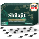 Himalayan Shilajit Tablets – 30,000 mg, Organic with Fulvic Acid & Trace Minerals – 60 Count